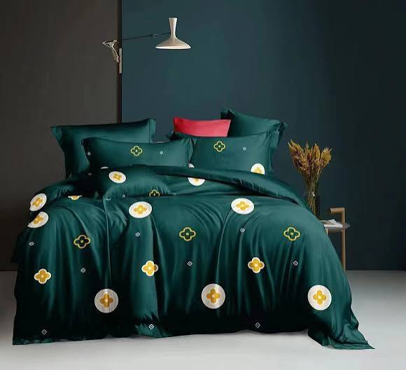 Emerald Green Motif Bedding Suite