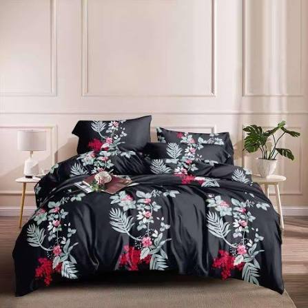 Midnight Botanical Floral Bedding Set